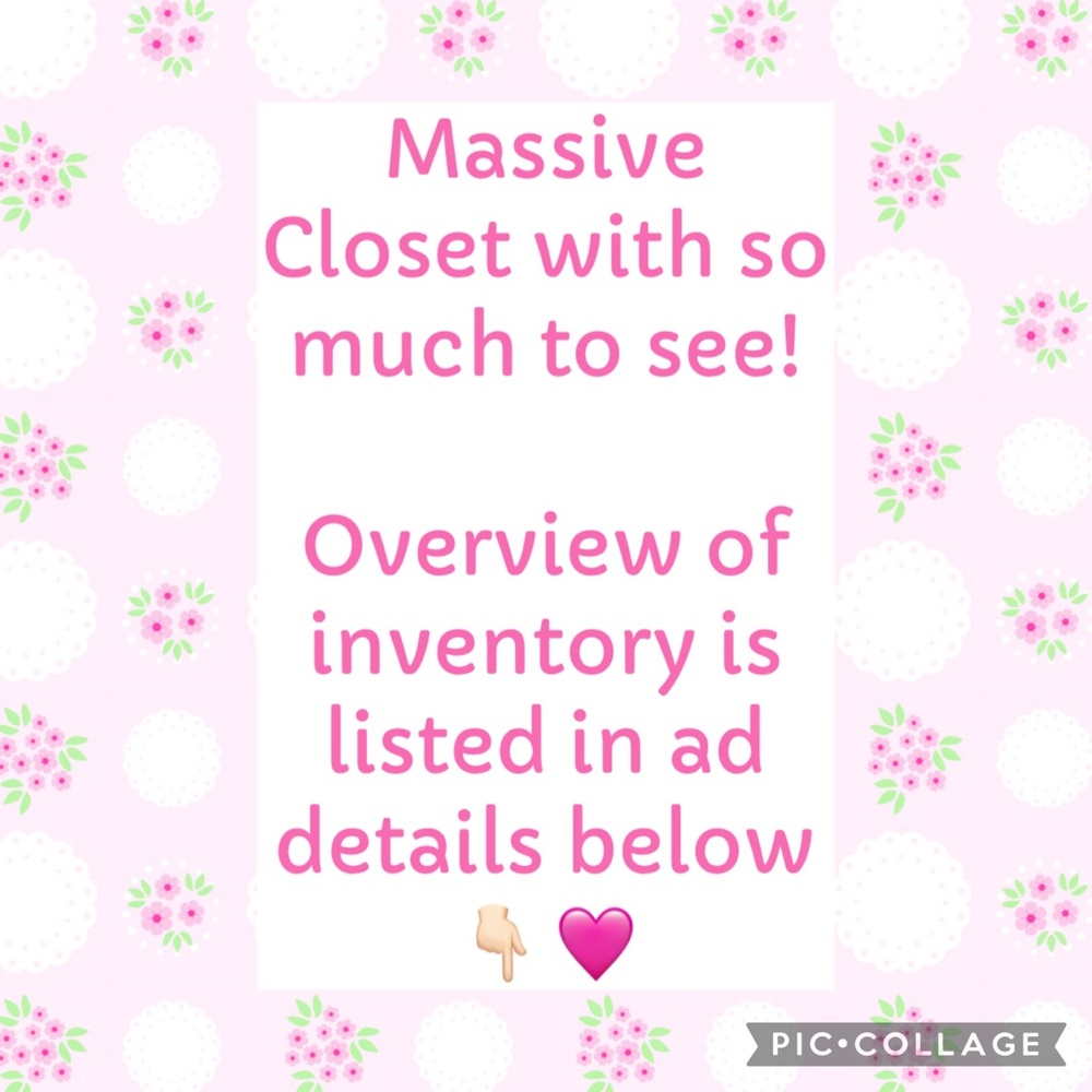 See details for awesome closet info 🥰